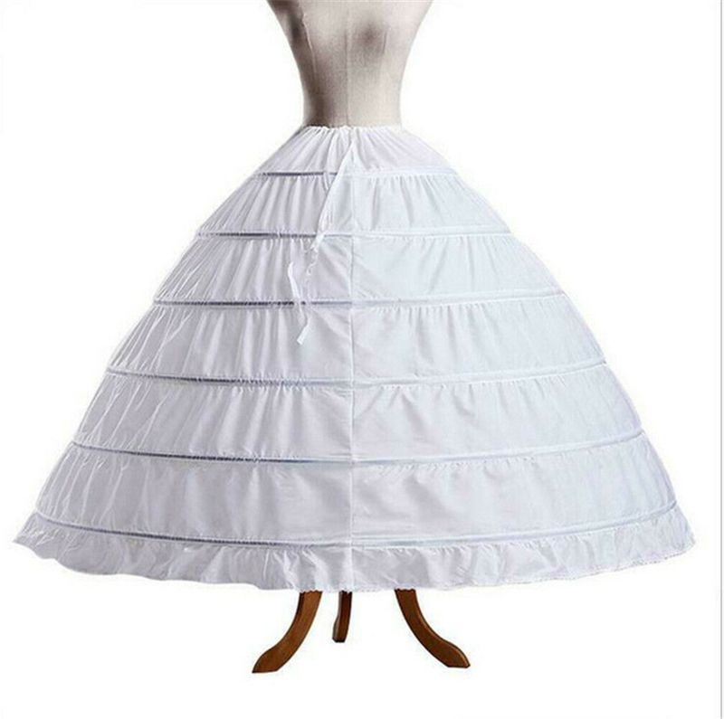 Jupon Crinoline Pour Patients",Sous-Jupe,Robe De Mariée,Cerceau,Lolita,Long Barrage,Glisse,Blanc,"Tulle Rockabilly