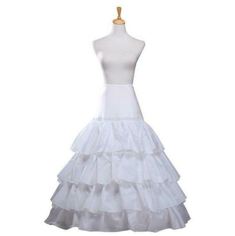 Jupon Crinoline Pour Patients",Sous-Jupe,Robe De Mariée,Cerceau,Lolita,Long Barrage,Glisse,Blanc,"Tulle Rockabilly