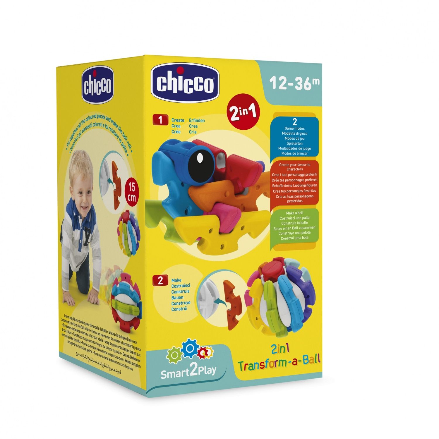 CHICCO Balle à Construire 2 en 1