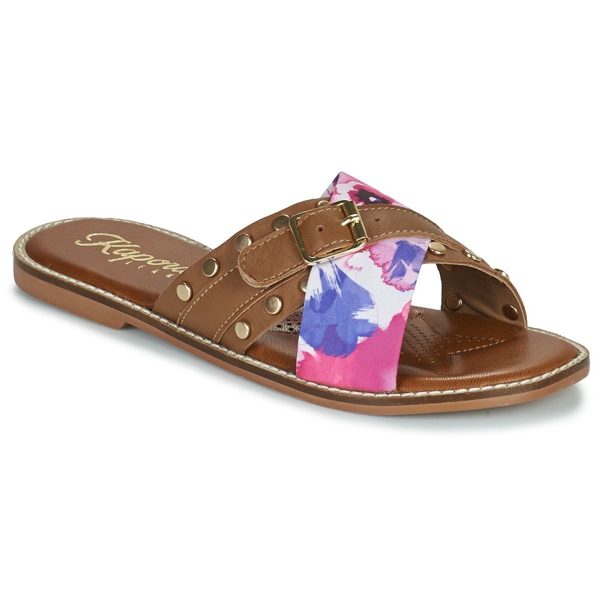 Kaporal Mules En Cuir Et En Tissu
