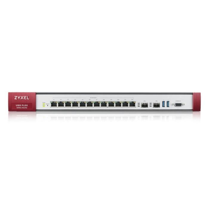 Zyxel ZyWALL USG FLEX 700 UTM Bundle firewall avec de AV+IDP AS CF 12 ports 1GbE 1U géré par le Cloud rack montable - vue 2
