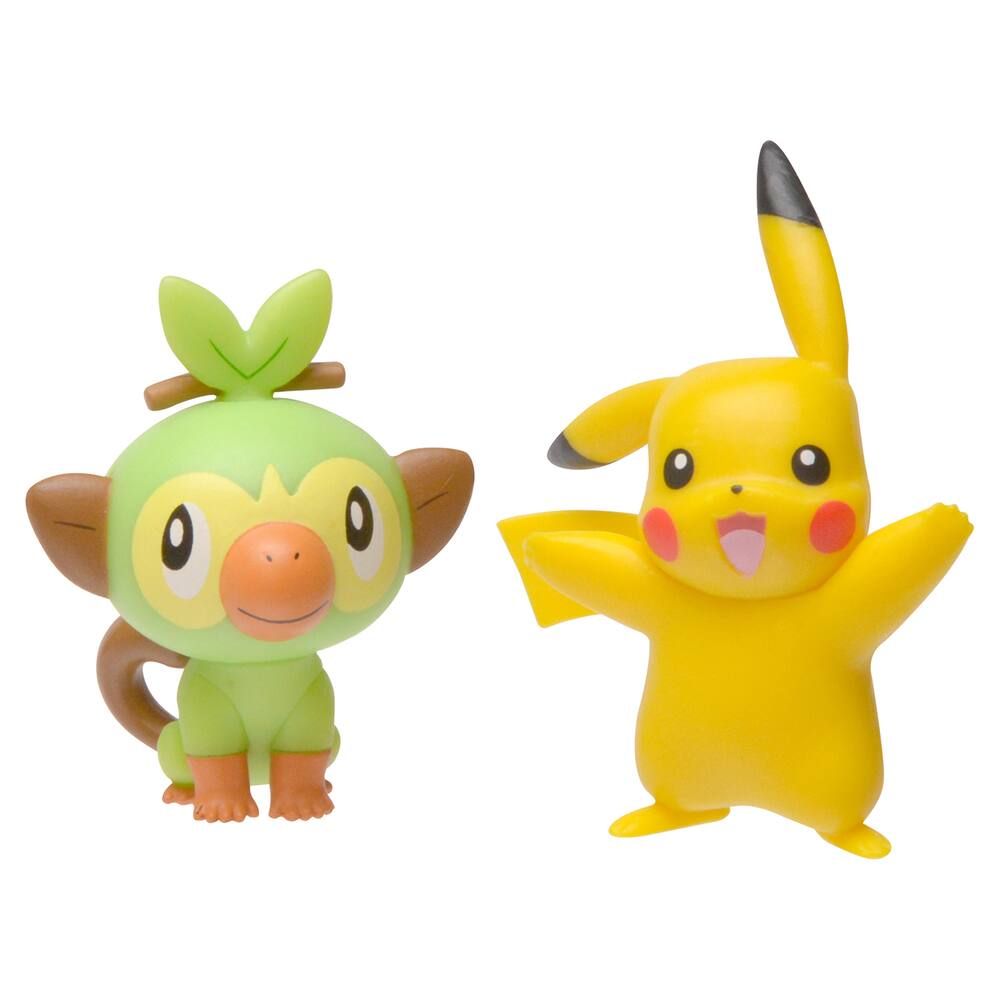 Pokemon Pack De 2 Figurines Pikachu Et Grookey 5 Cm