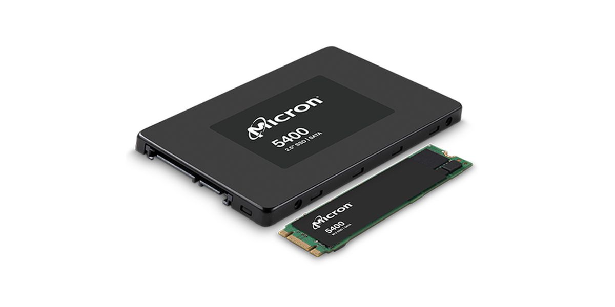 Micron 5400 PRO SSD Read Intensive chiffré 960 Go échangeable à chaud 2.5 SATA 6Gb/ AES 256 bits TCG Enterprise SSC Self Encrypting Drive SED pour ThinkSystem SR250 V2...