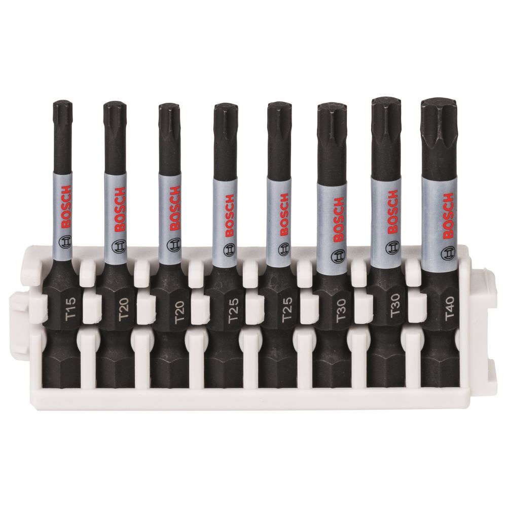 Bosch Assortiment de 8 embouts de vissage 1 x PH1 3 x PH2 1 x PH3 2 x PZ2 1 x PZ3 260925C152 - vue 2