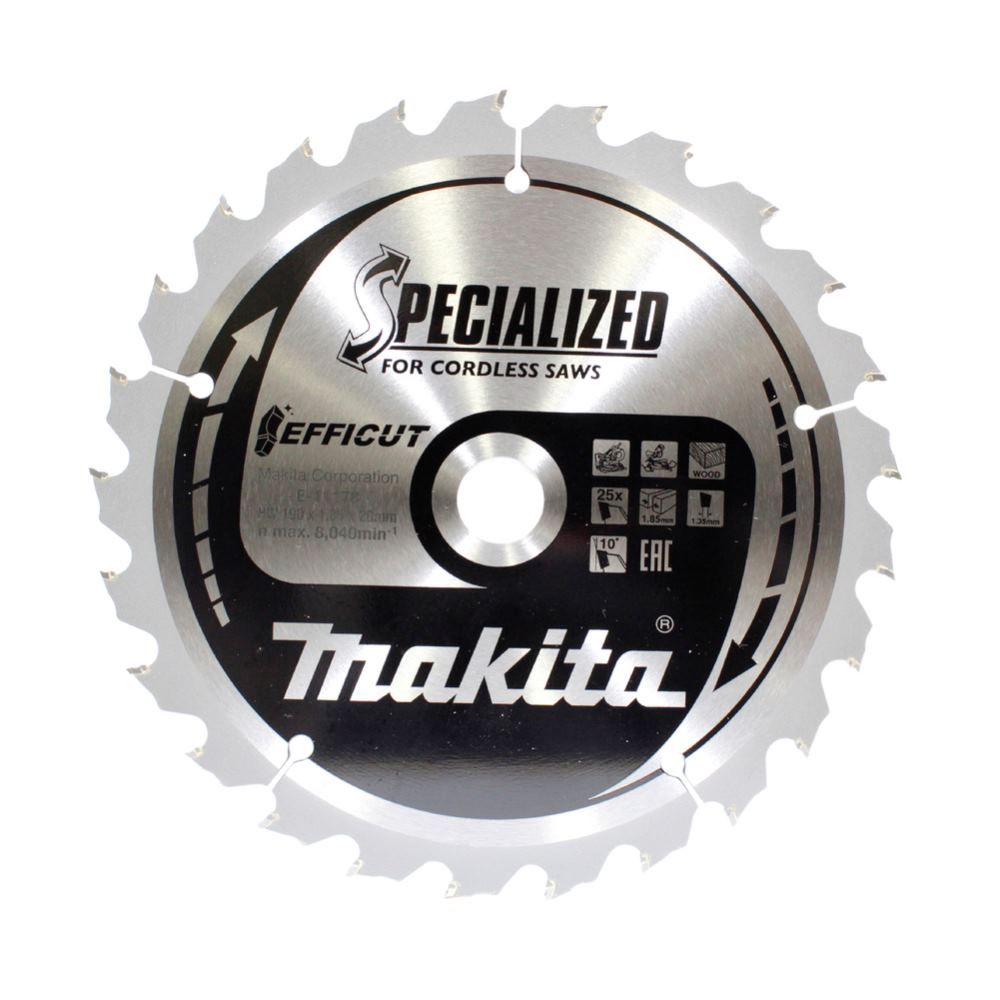 Lame de scie 190x1 85x20 25Z Efficut E 11178