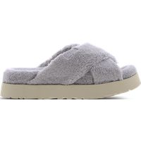 Chaussons UGG W FUZZ SUGAR TERRY CROSS SLIDE pour Femme - vue 3