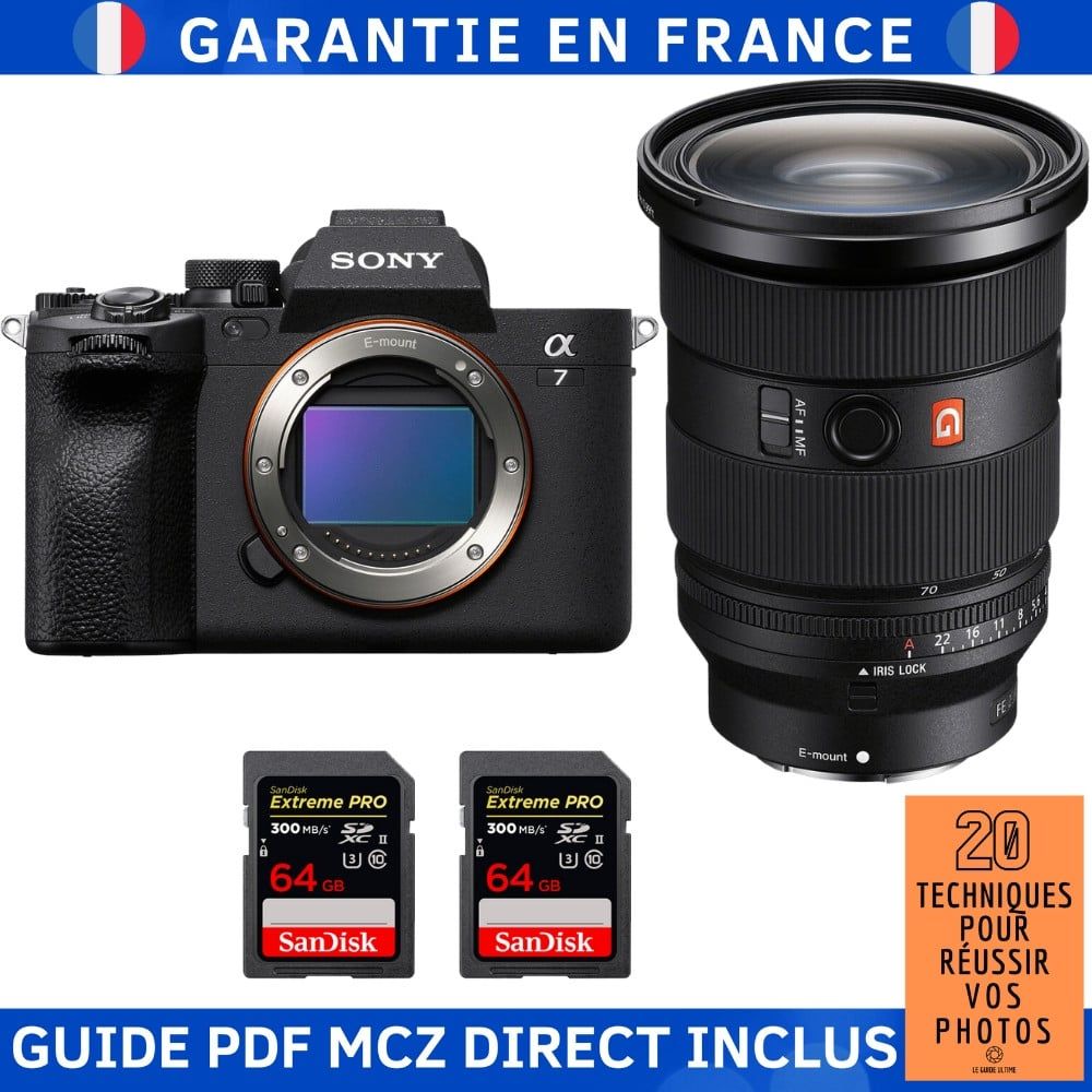 Sony Alpha 7 IV + FE 24 70mm f2.8 GM II + 2 SanDisk Extreme PRO UHS II SDXC 300 MB/ + Guide PDF MCZ DIRECT '20 TECHNIQUES POUR RÉUSSIR VOS PHOTOS - vue 2