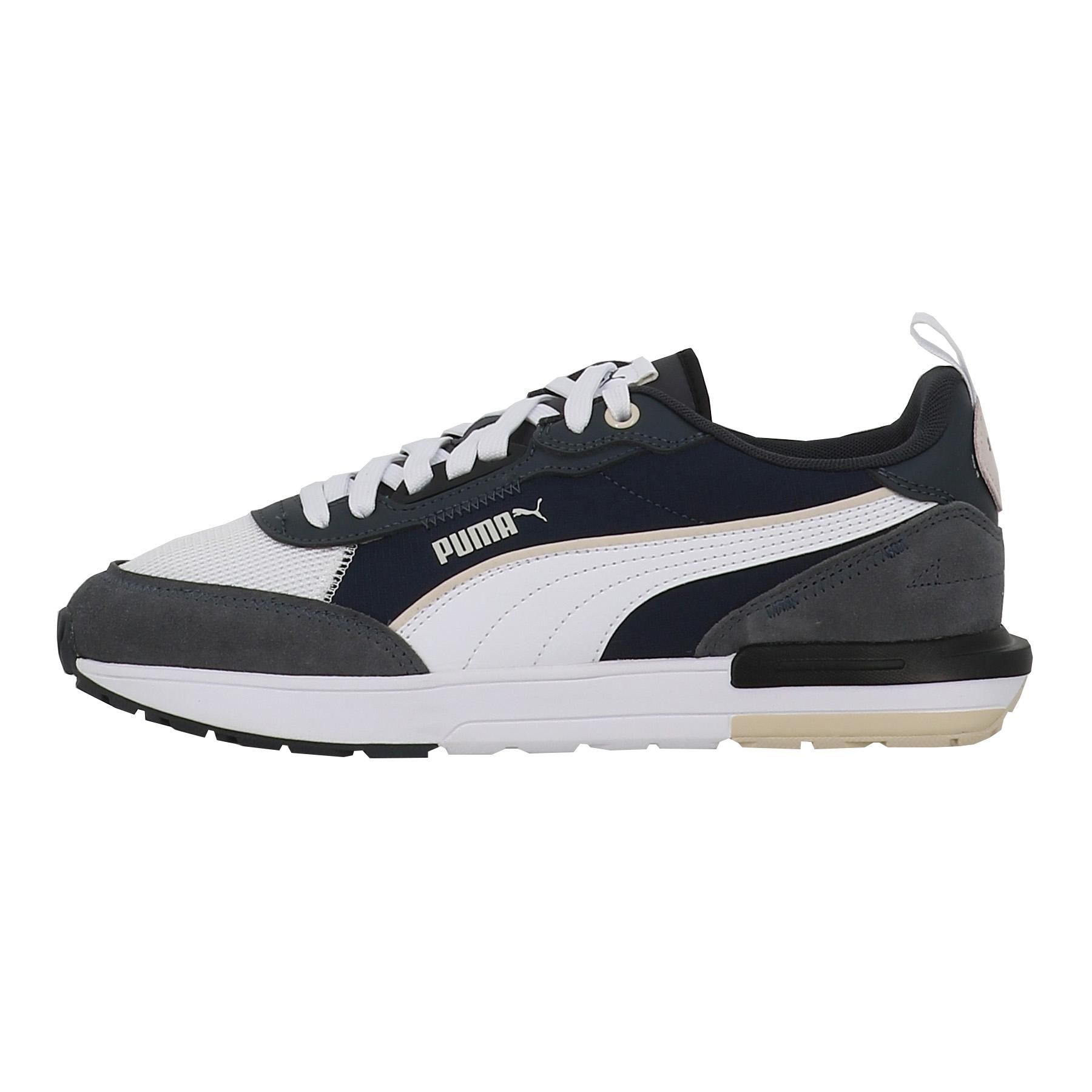 Chaussures Basses Cuir Ou Simili Puma Puma R22 Bleu Marine - 40