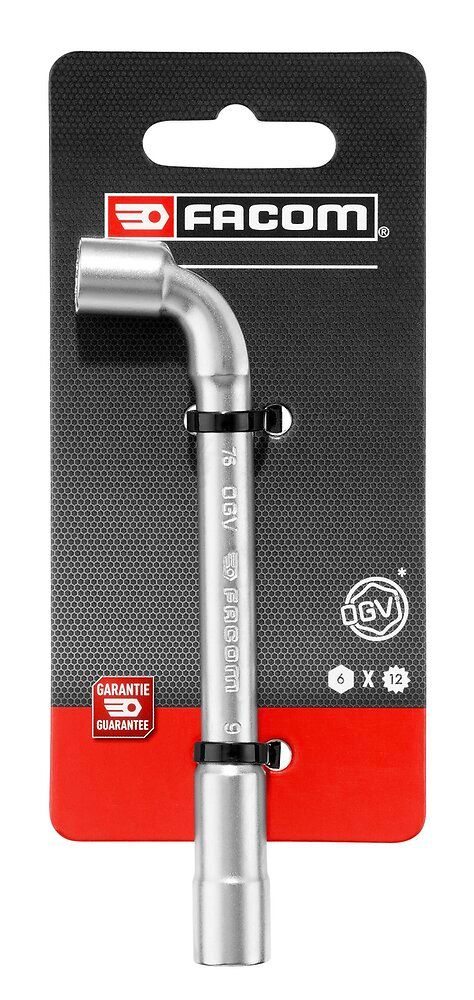 Clé à pipe débouchée Facom 6 pans x 12 pans 9 mm - vue 2