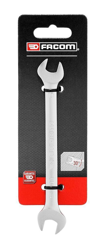 Clé plate en acier forgé FACOM SC 44, Diam.10 x 11 mm