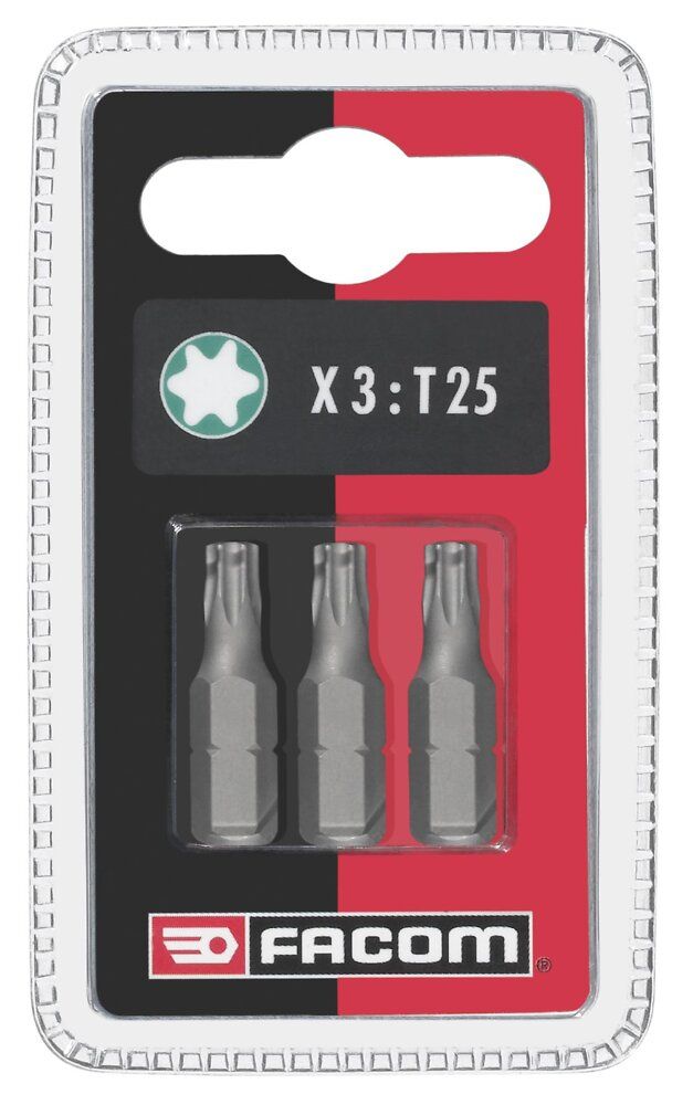 EX1 Jeux de 3 embouts standards série 1 Torx Facom EX140.J3