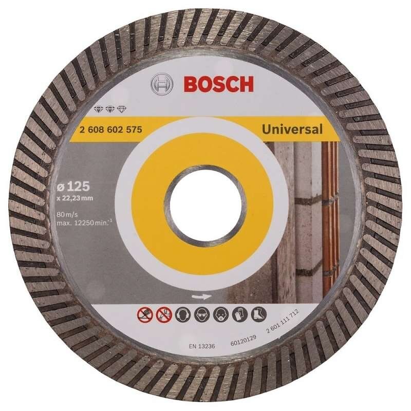 Disque diamant universel pour meuleuses Ø230mm alésage 22 23mm Expert for Universal BOSCH 2608602578