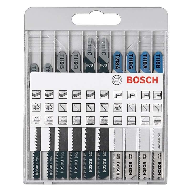 Blister 10 Lames Sauteuse X-PRO Assortiment 6 BOIS + 4 METAL - 2607010630