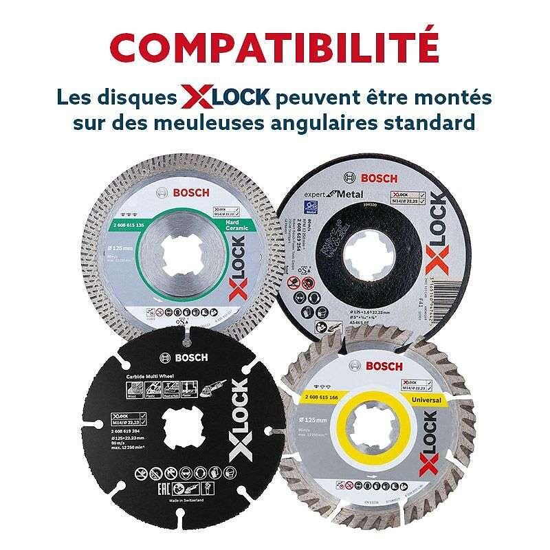Bosch Disque tronçonner diamant Xlock 125 mm - vue 2