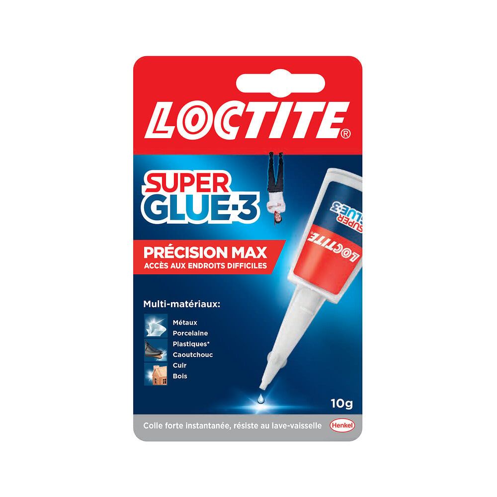 Colle Superglue 3 Précision Max Loctite 10g - vue 2