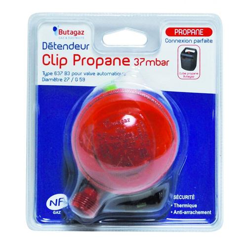 Gazinox Butagaz - 205720 - Détendeur Pour Gaz Propane Quick-On 37Mbar Pour Bouteilles Cube Et Viseo