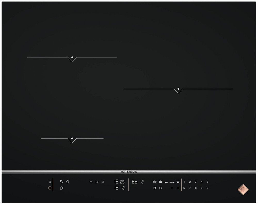 DE DIETRICH Table induction 65 cm 3 foyers DPI7572X - vue 4