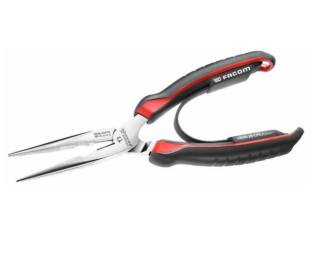 Facom Pince demi ronde bec long coudé 40° .20CPE