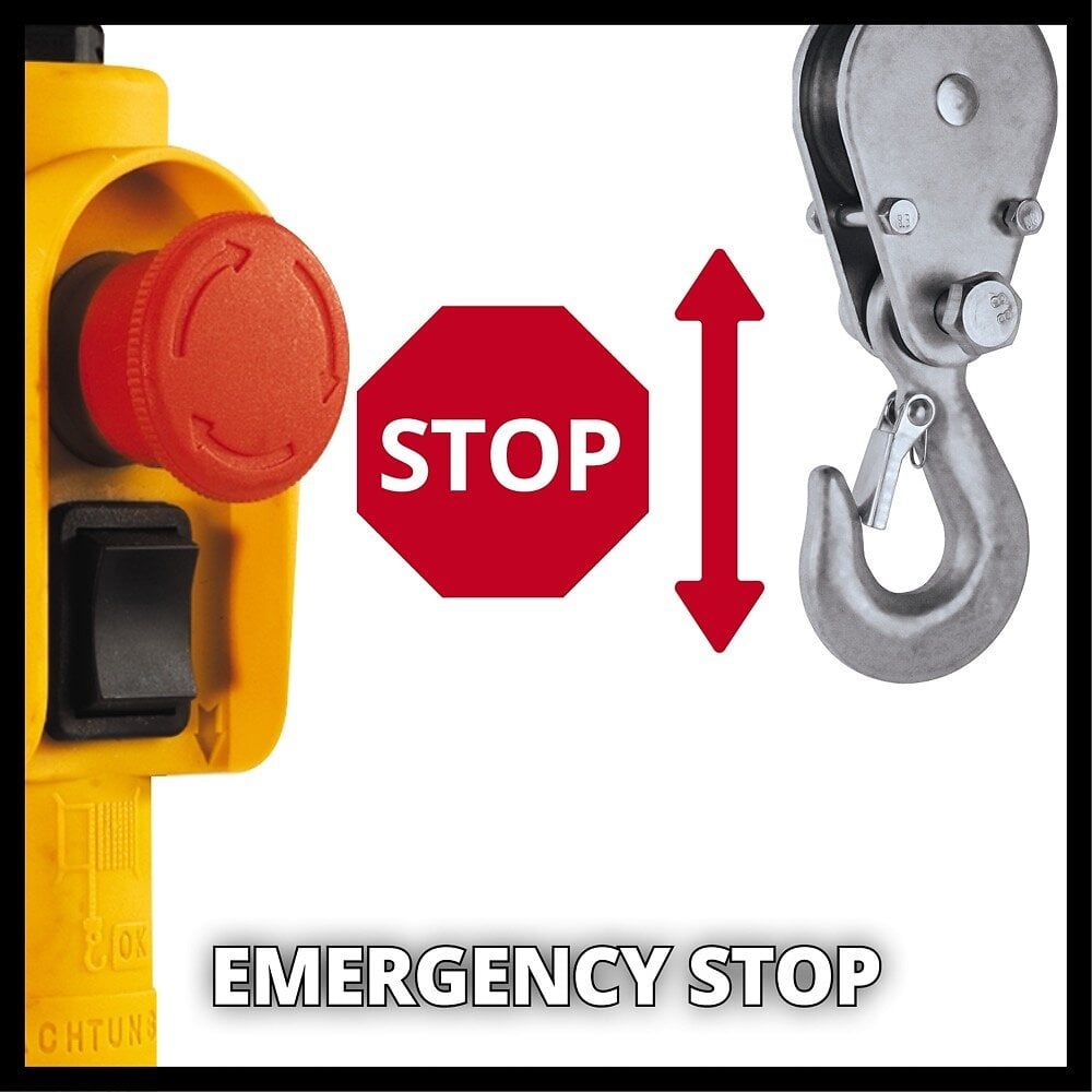 Palan électrique Einhell TC EH 600 EINHELL Capacité de charge : 600 kg Electrique - vue 2