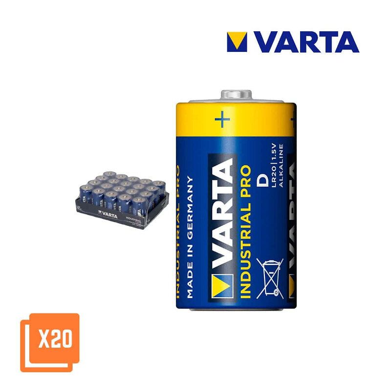 Varta Industriel Pile Alcaline D 20 unités - vue 2