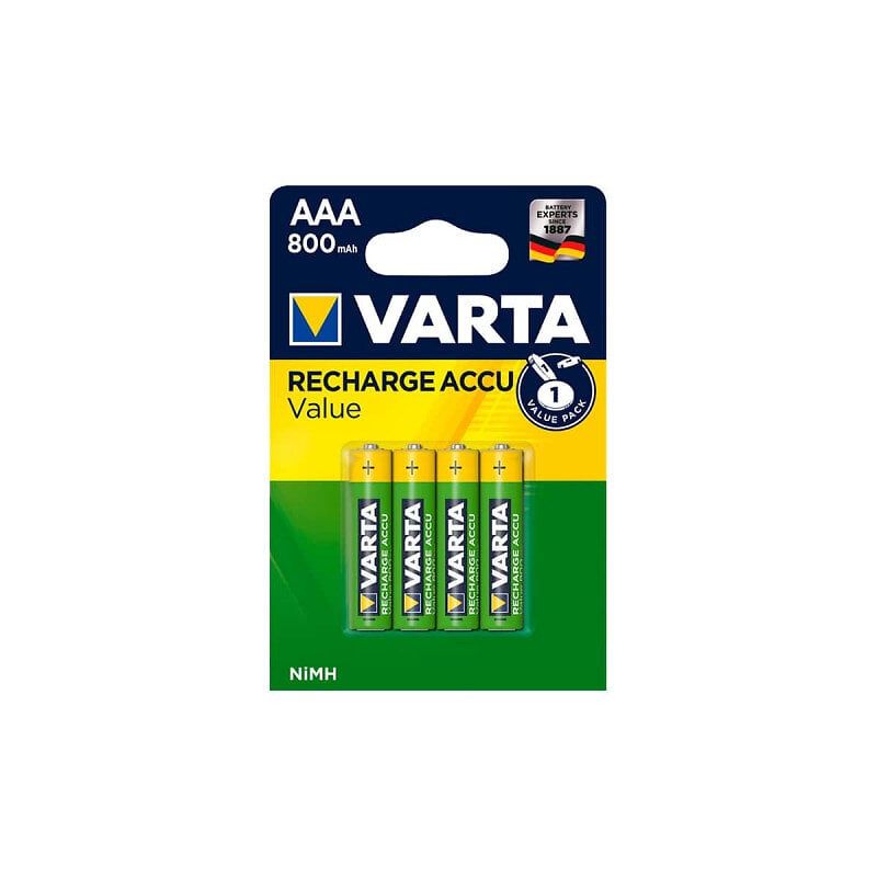 Varta Rechargable Accu - Batterie 4 x type AA - NiMH - (rechargeables) - 800 mAh