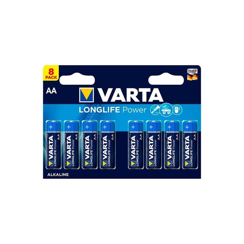 Varta Piles LR6 AA Long Life 8 pièces - vue 2