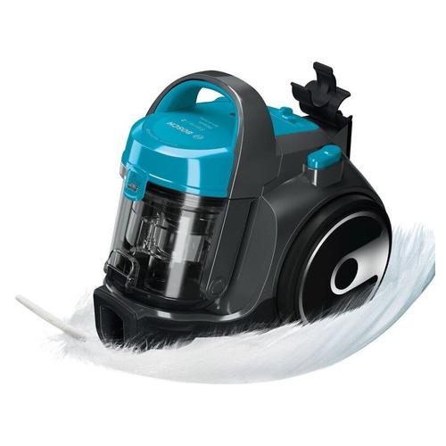 Bosch – Serie 2 Bgs05X240 – Aspirateur Traîneau Sans Sac – Compact Et Léger – Avec Accessoire Spécial Poils D'Animaux – 700 W – 78 Db – Turquoise
