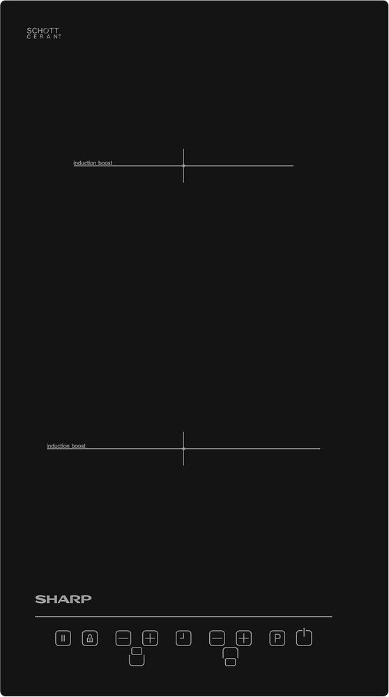 Table de cuisson à induction Sharp KH3I25NT00FR 2 feux - vue 2