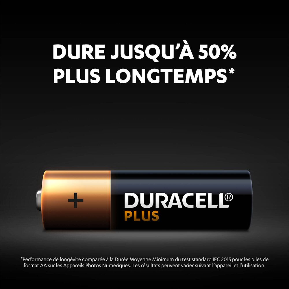 LR03AAAMN2400 1.5V BL4 DURACELL PLUS 100% - vue 2