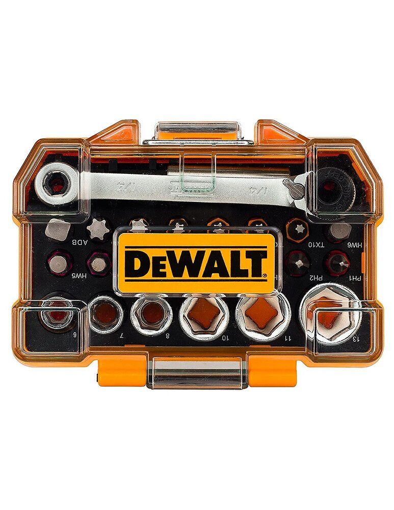 Coffret douilles et embouts de vissage DEWALT DT71516 24 pièces Pozidriv Phillips Torx hexagonaux - vue 2
