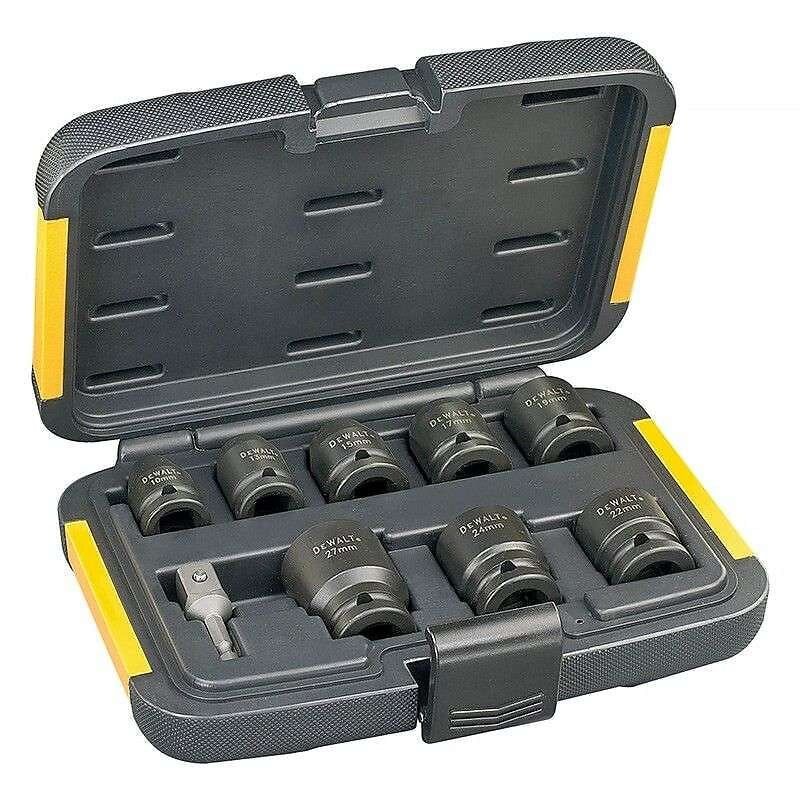 DeWALT DT7507 Coffret de douilles de vissage 9 pcs