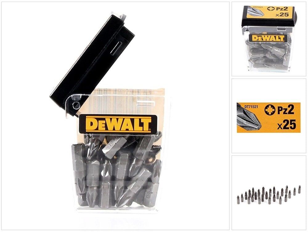 Embouts pour visseuse POZIDRIV Pz2 25 pièces DEWALT DT71521 - vue 3