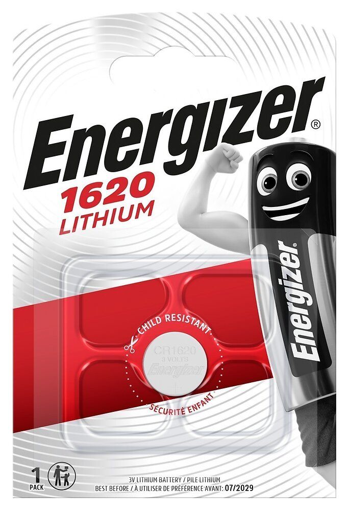 Pile Bouton Lithium Cr1620 3v Energizer 'unité
