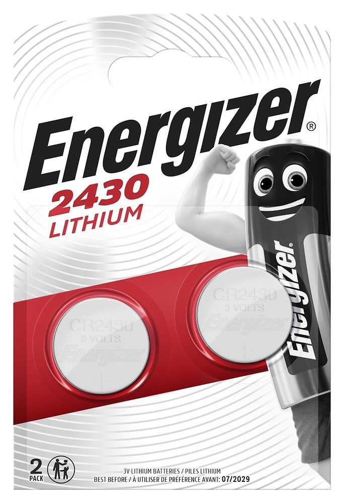 Piles Bouton Cr2430 3v Lithium Energizer Le Pack De 2 - vue 2