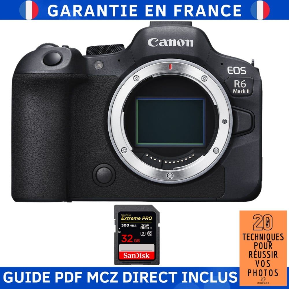 Canon EOS R6 Mark II + 1 SanDisk Extreme PRO UHS II SDXC 300 MB/ + Guide PDF MCZ DIRECT '20 TECHNIQUES POUR RÉUSSIR VOS PHOTOS - vue 3