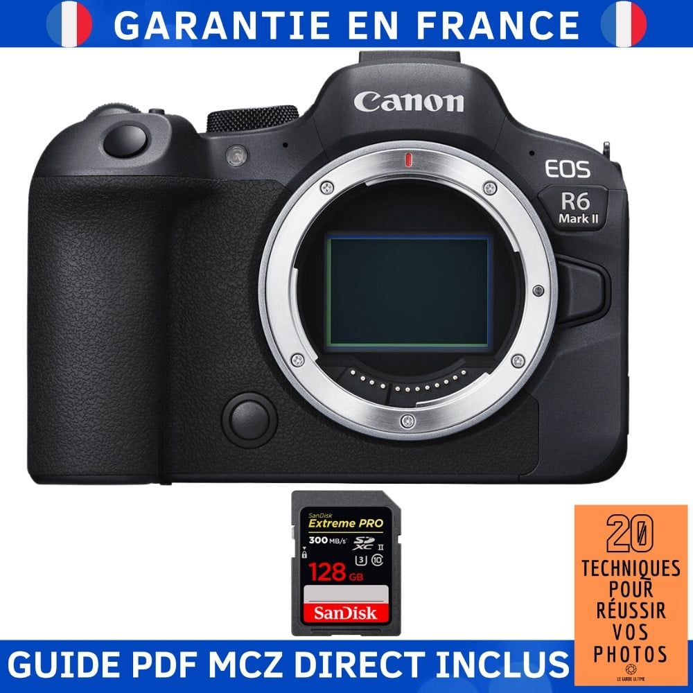 Canon EOS R6 Mark II + 1 SanDisk Extreme PRO UHS II SDXC 300 MB/ + Guide PDF MCZ DIRECT '20 TECHNIQUES POUR RÉUSSIR VOS PHOTOS - vue 4