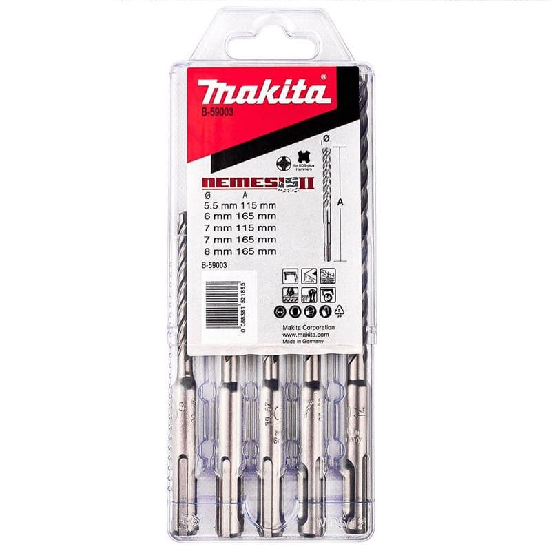 Coffret de 5 forets carbure 5.5 à 8 mm MAKITA B 59003