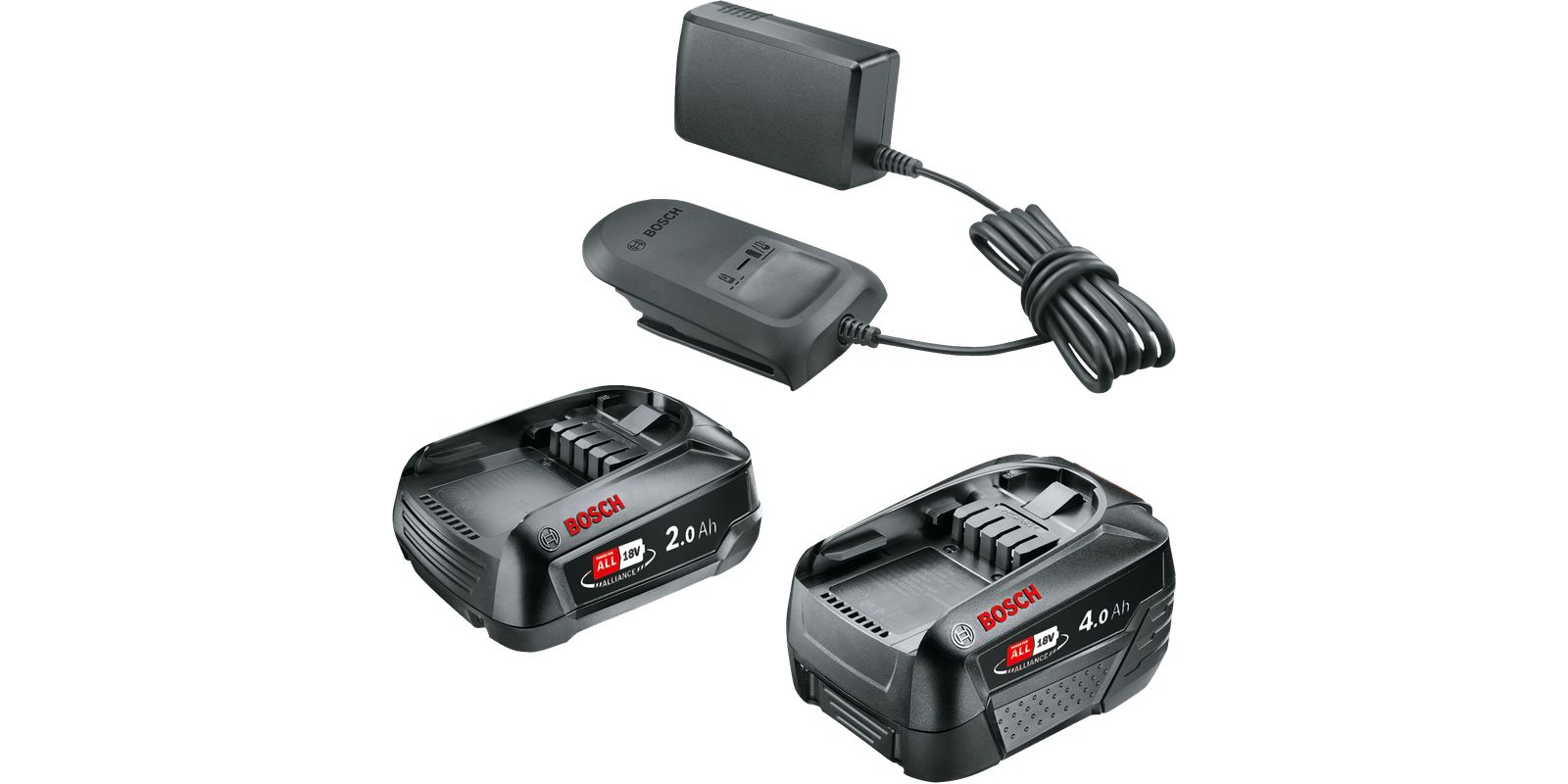 Bosch Accessoires système Kit de démarrage 18V 2 0 Ah + 4 0 Ah + AL 18V 20 1600A027U9