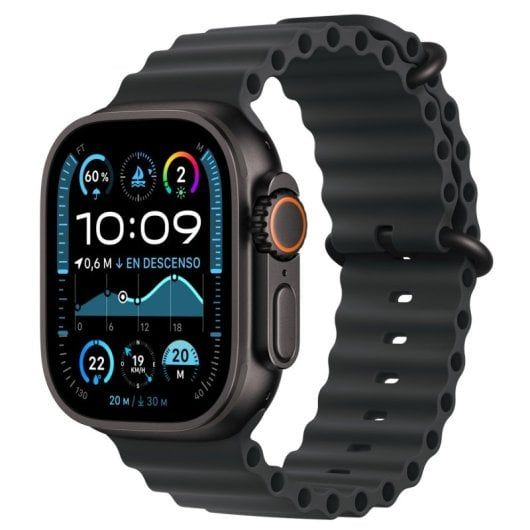 Apple Watch Ultra 2 GPS + Cellular 49mm Caja Natural Titanio con Correa Ocean Band Azul Marino