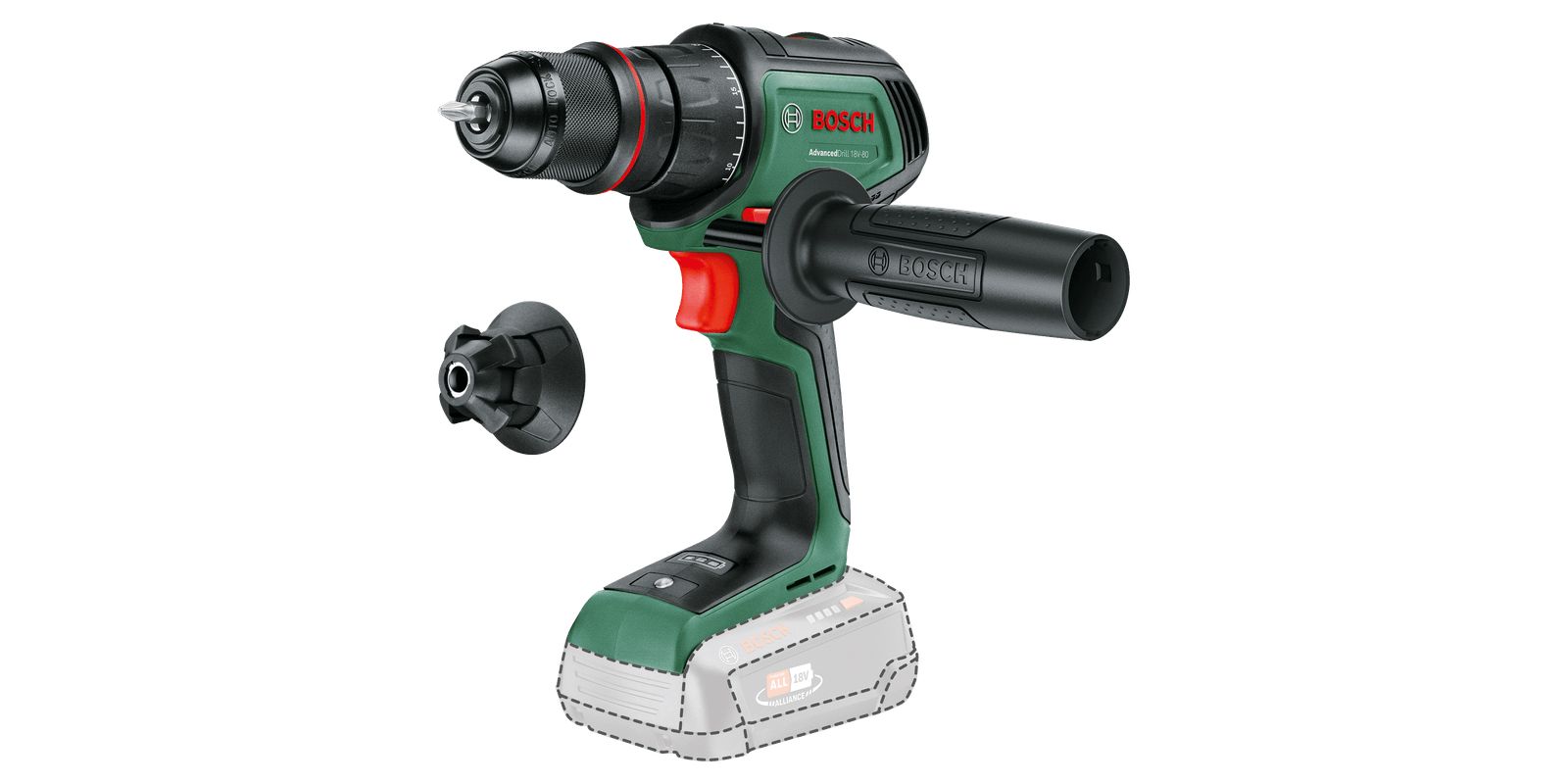 Perceuse visseuse AdvancedDrill 18V 80 Sans fil Mandrin amovible 78 Nm de couple - vue 2