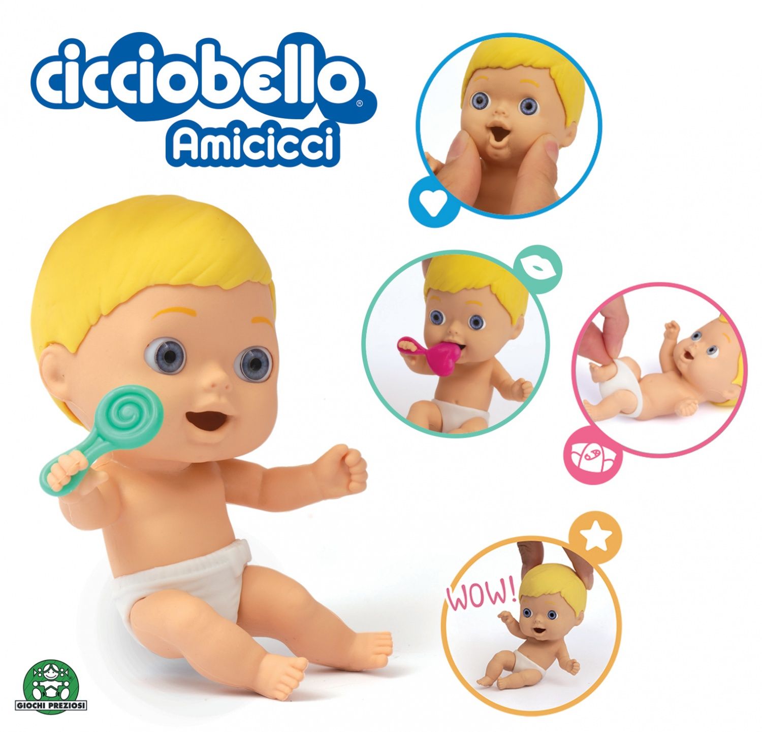 Cicciobello Amicicci Bébé avec Expressions rigolotes et Accessoires Modèles aléatoires Jouet pour Enfants dès CC002 - vue 7