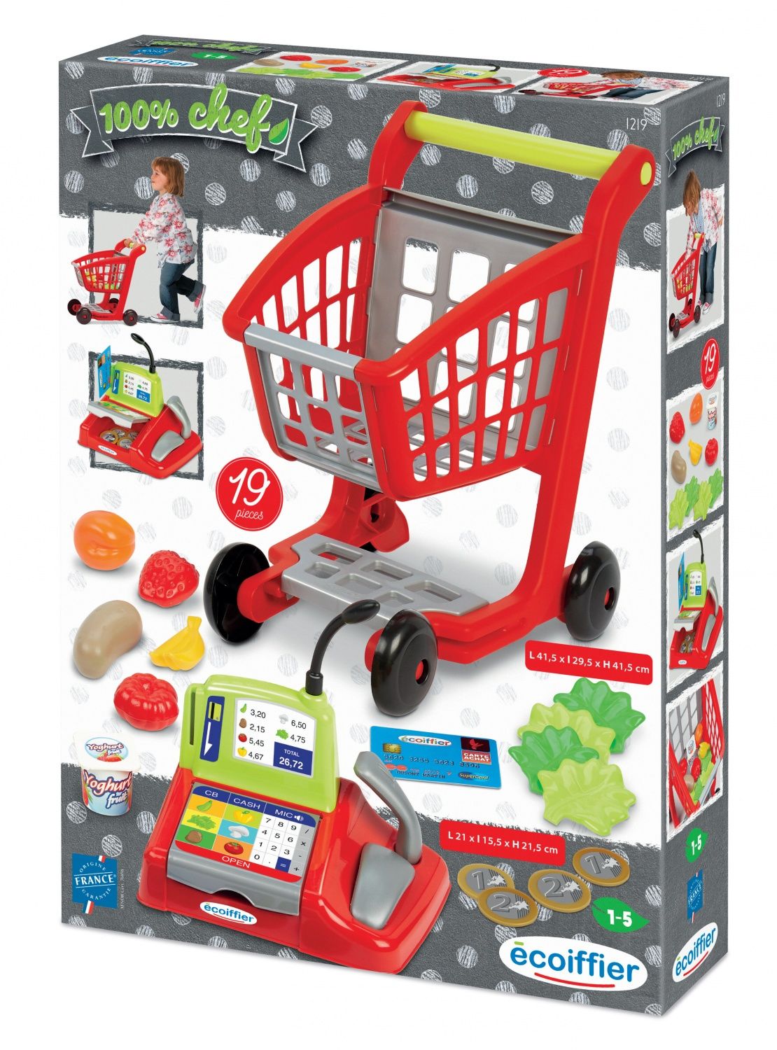 100% Chef Chariot + Caisse Enregistreuse