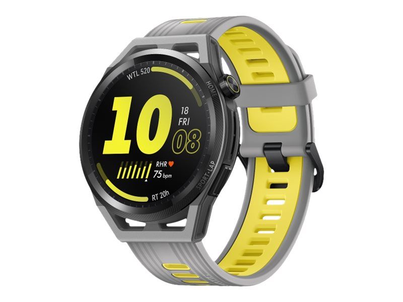 Huawei Watch Gt Runner 46 Mm Montre De Sport Avec Bracelet Taille Du Poignet : 140 210 Mm Affichage 1.43 4 Go Bluetooth Nfc 38.5 G