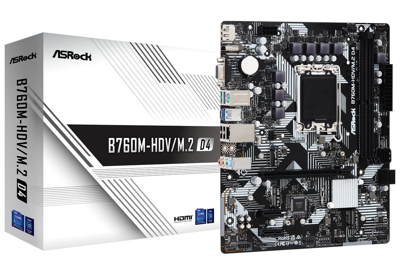 ASRock B760M HDV/ .2 D4 - vue 5