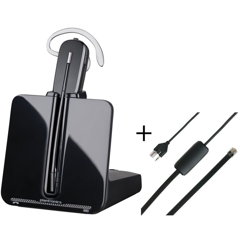 HP Poly CS540A - CS540 Series - micro-casque - sur-oreille - convertible - DECT - sans fil - noir