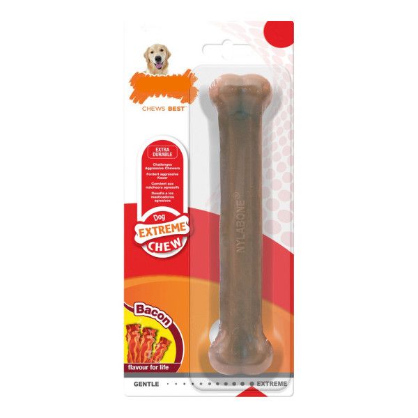 Jouet Pour Chien Nylabone Dura Chew Bacon Taille Xl Nylon