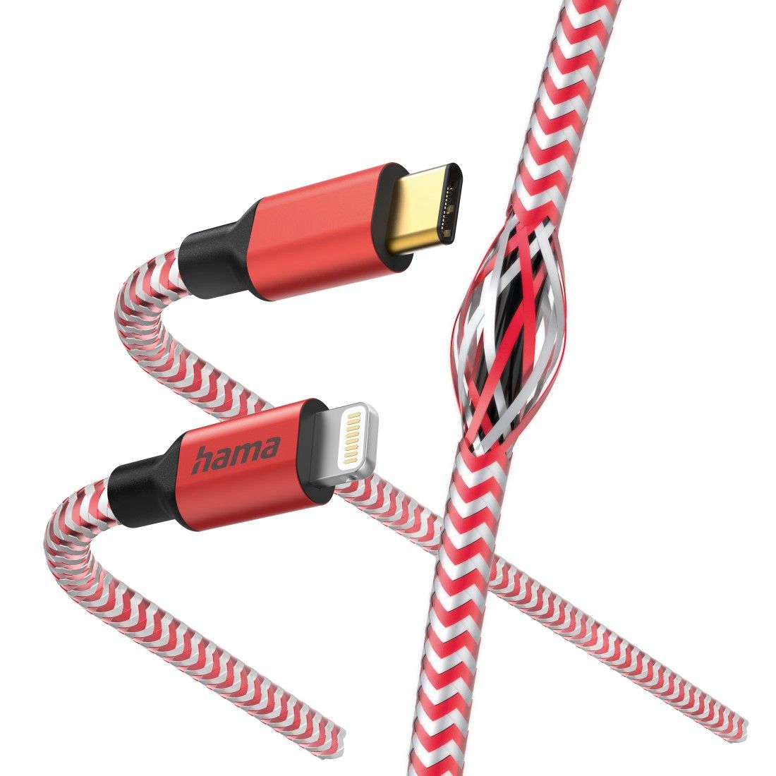 Câble de charge Reflective USB C Lightning 1 5 nylon