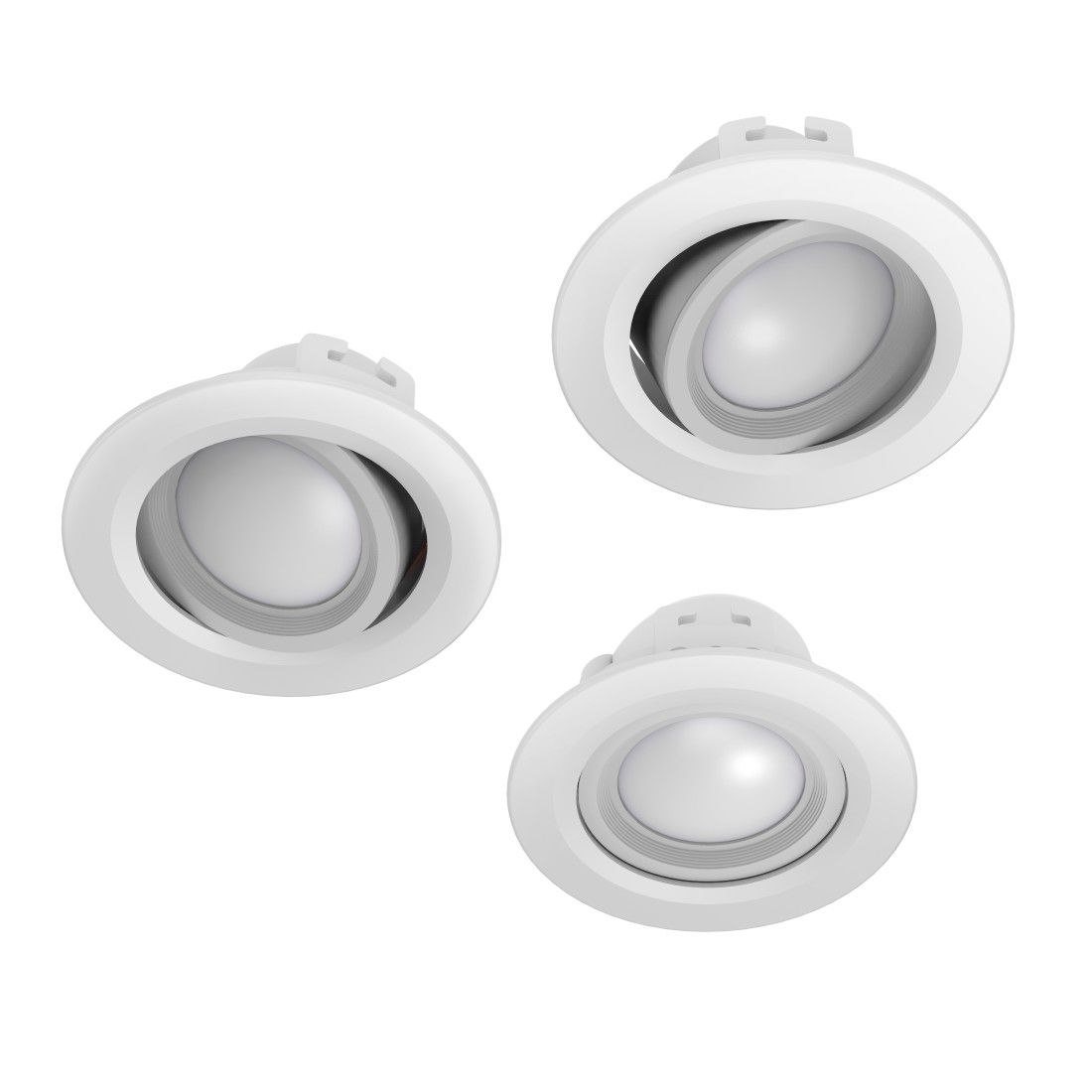 Spot encastrable LED WiFi commande vocalevia appli réglable set de