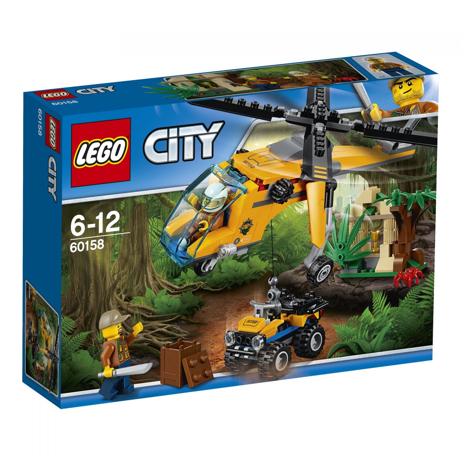 Lego 60158 - Lhélicoptère Cargo De La Jungle