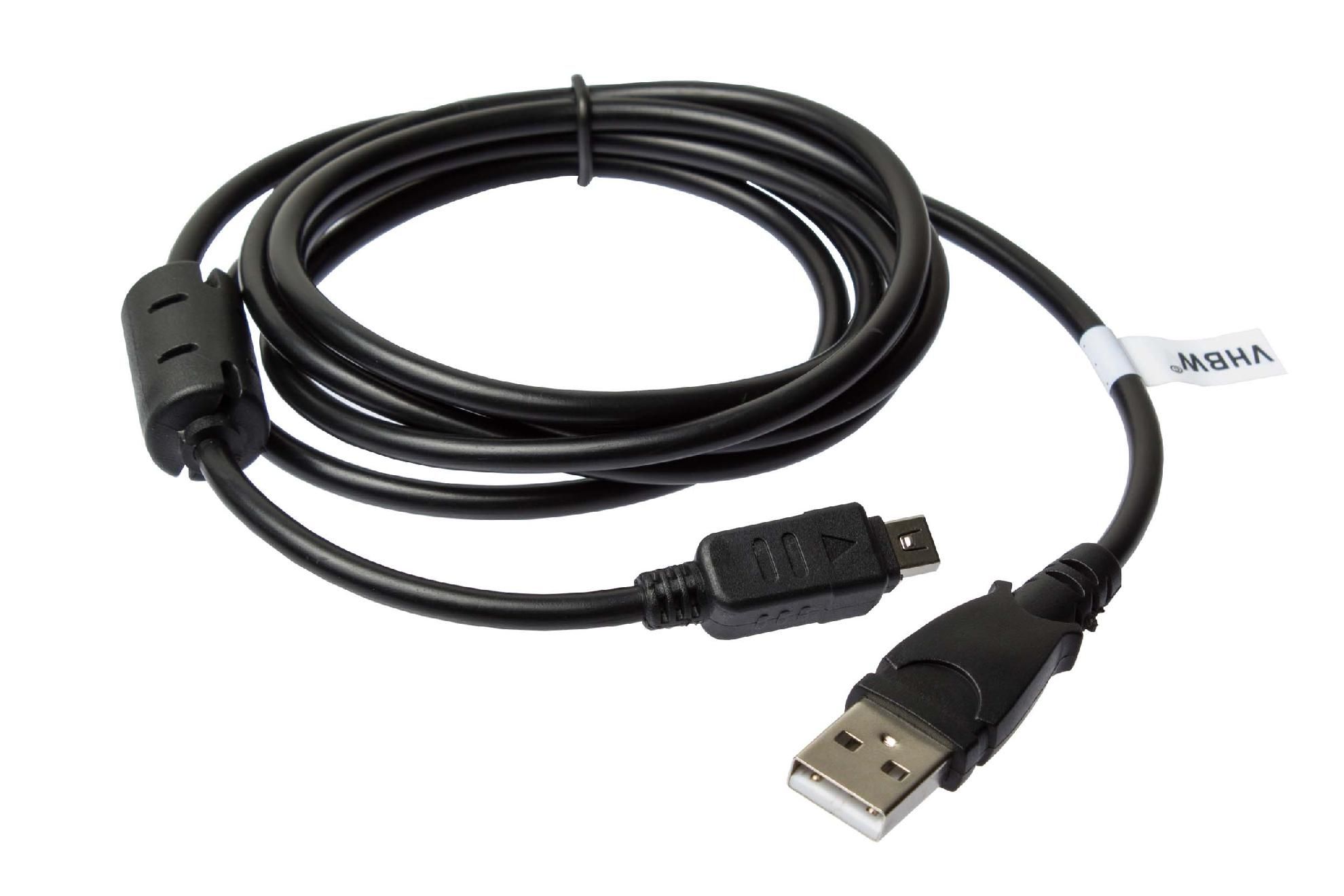 vhbw Câble USB transfert de données compatible avec Olympus OM-D E-M1 Mark III remplacement pour CB-USB8